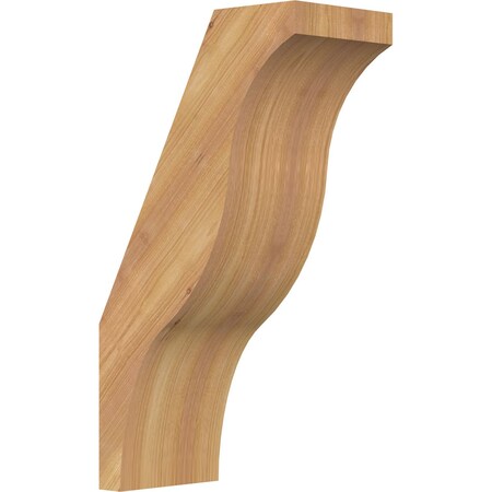 5 1/2"W x 10"D x 18"H Funston Smooth Knee Brace, Western Red Cedar
